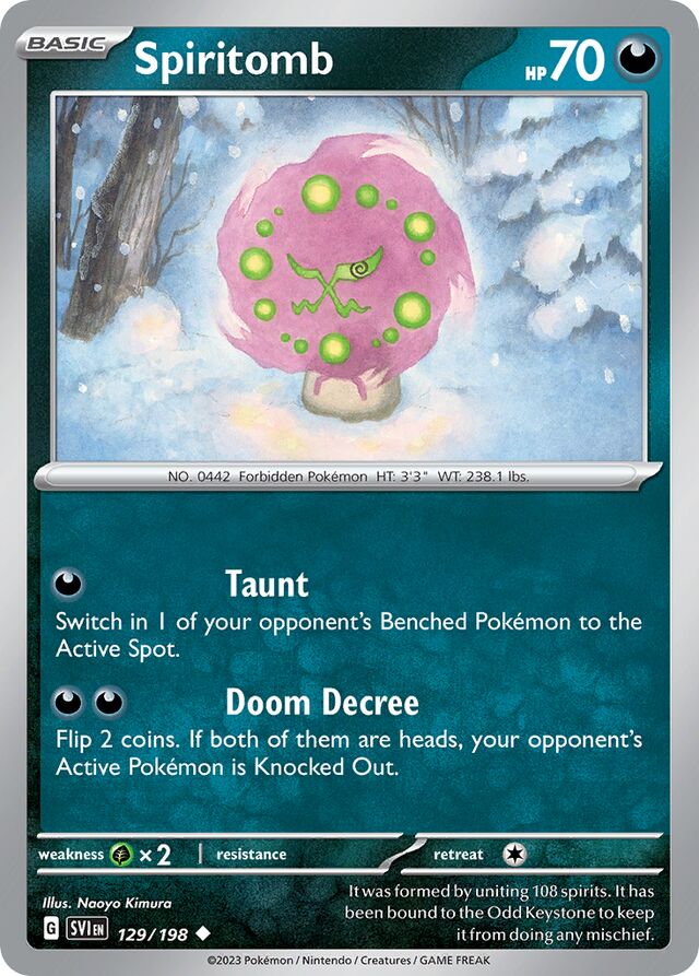 Spiritomb (Scarlet & Violet 129/198) – TCG Collector