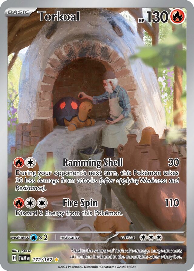 172/167 Torkoal TWM Illustration Rare