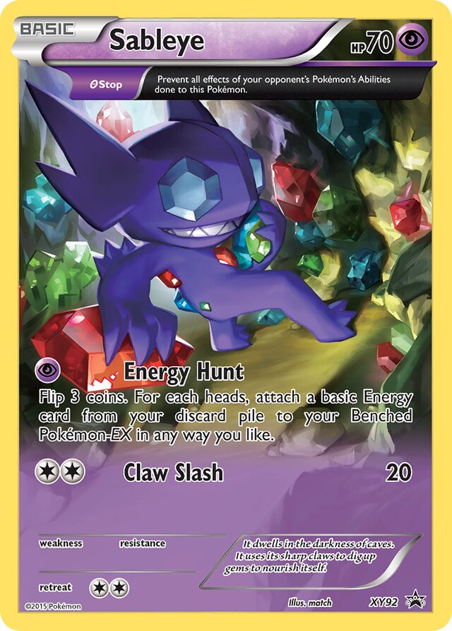 Sableye XY Black Star Promos XY92 PROMO