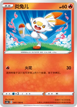Scorbunny (Dynamax Clash (Flame) 047/136)