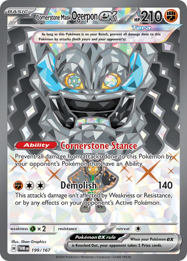 199/167 Cornerstone Mask Ogerponex TWM Ultra Rare