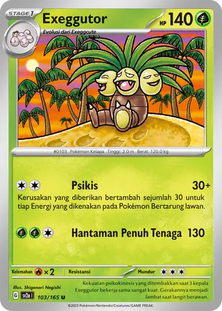 Exeggutor (Pokémon Card 151 103/165)