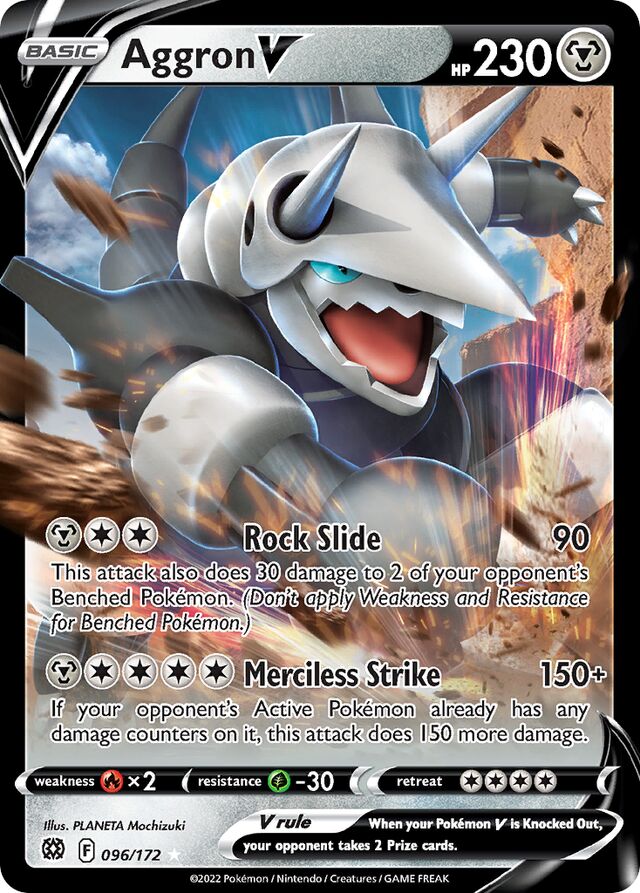 096/172 AggronV BRS Ultra-Rare Rare
