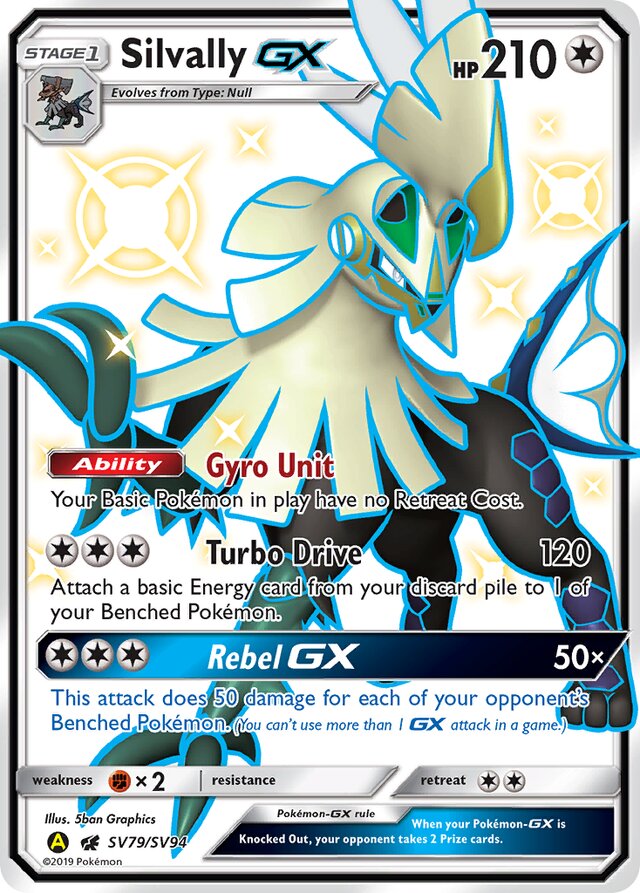 SV79/SV94 SilvallyGX HIF Rare Shiny GX