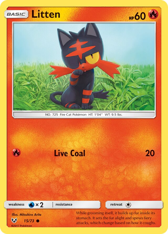 Litten Shining Legends 15/73 Common