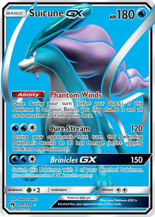 Suicune-GX (Lost Thunder 200/214)