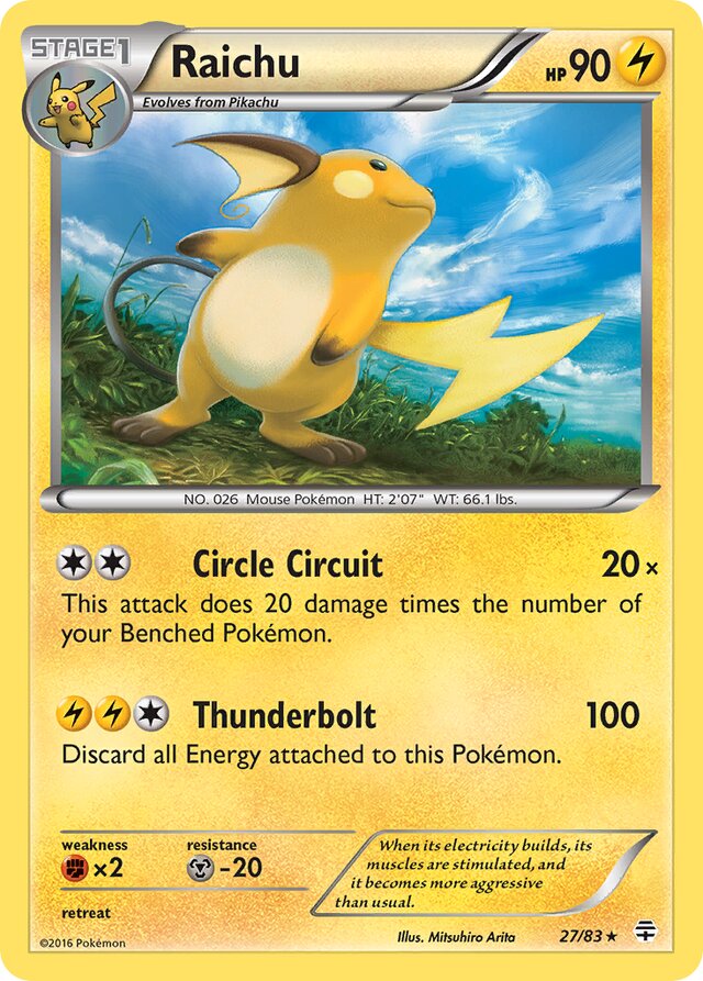 Raichu Generations 27/83 Rare Holo