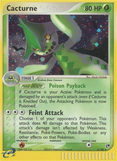 2/100 Cacturne SS Rare Holo