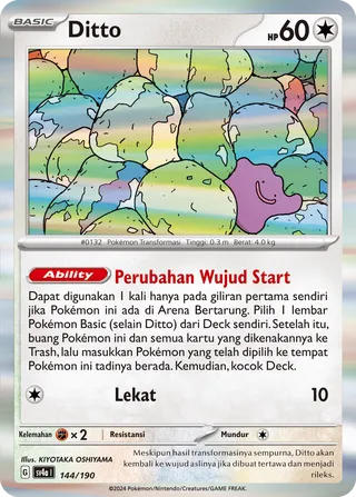 Ditto (Shiny Treasure ex 144/190)