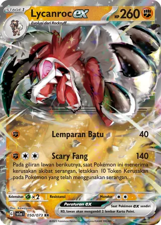 Lycanroc ex (Triplet Beat 050/073)