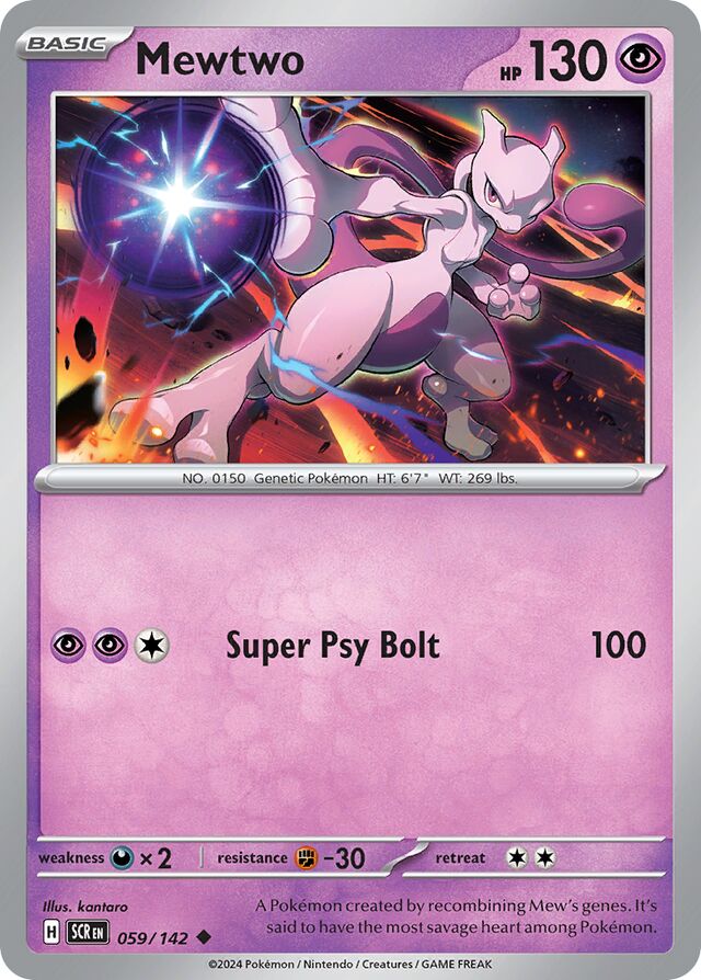 059/142 Mewtwo SCR Uncommon