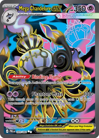 Mega Chandelure ex (Pitch Black 099/084)