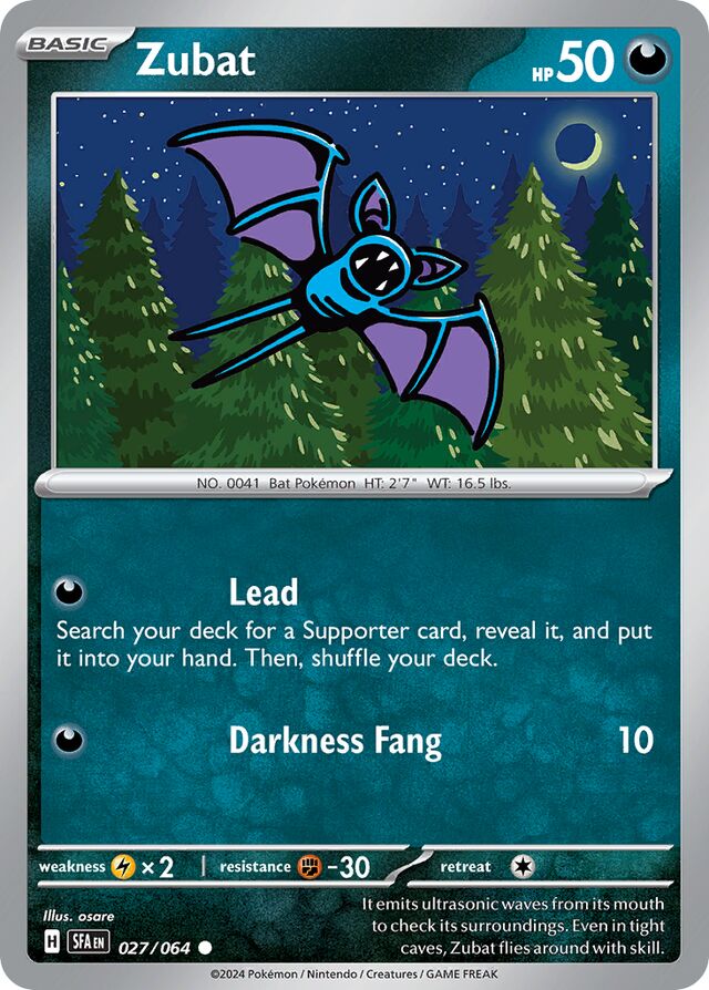 Zubat Shrouded Fable 027/064 Common