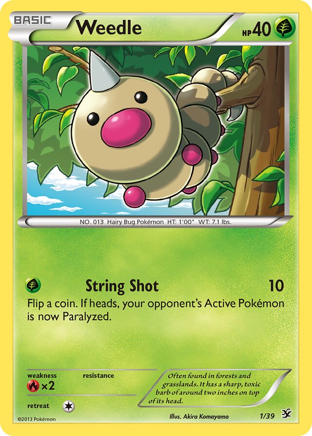 Weedle Kalos Starter Set 1/39