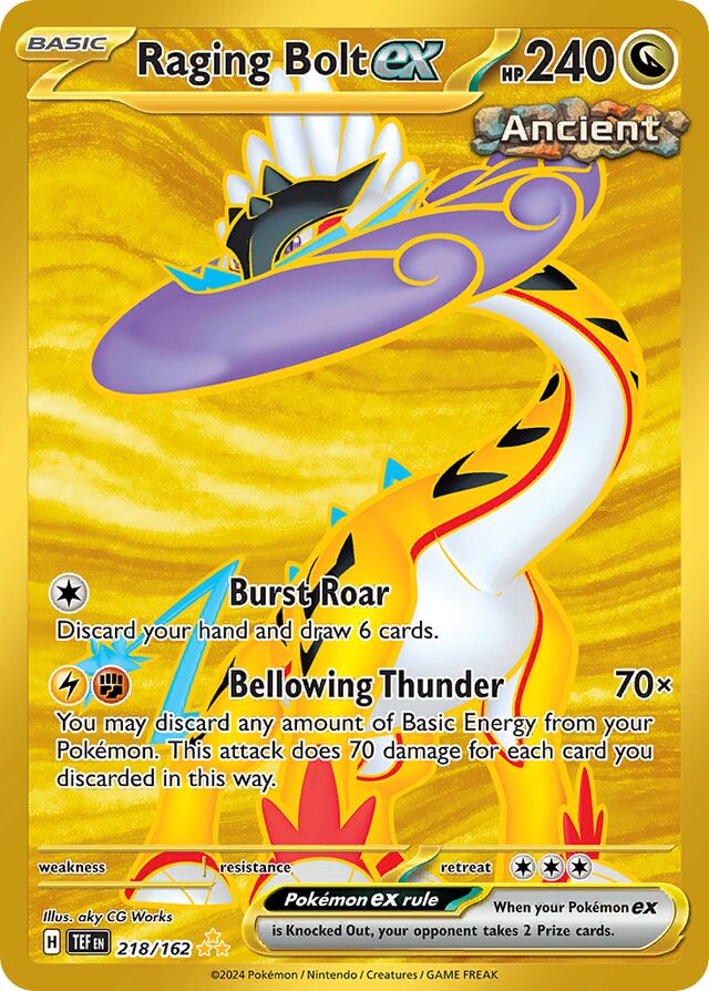 218/162 Raging Boltex TEF Hyper Rare