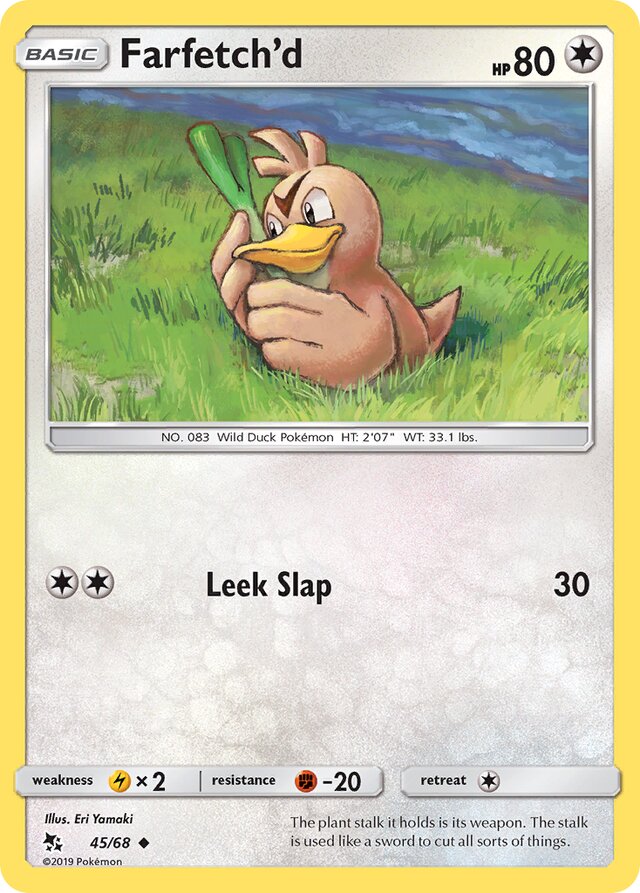 Farfetch'd Hidden Fates 45/68 Uncommon
