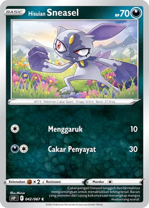 Hisuian Sneasel (Space Juggler 042/067)