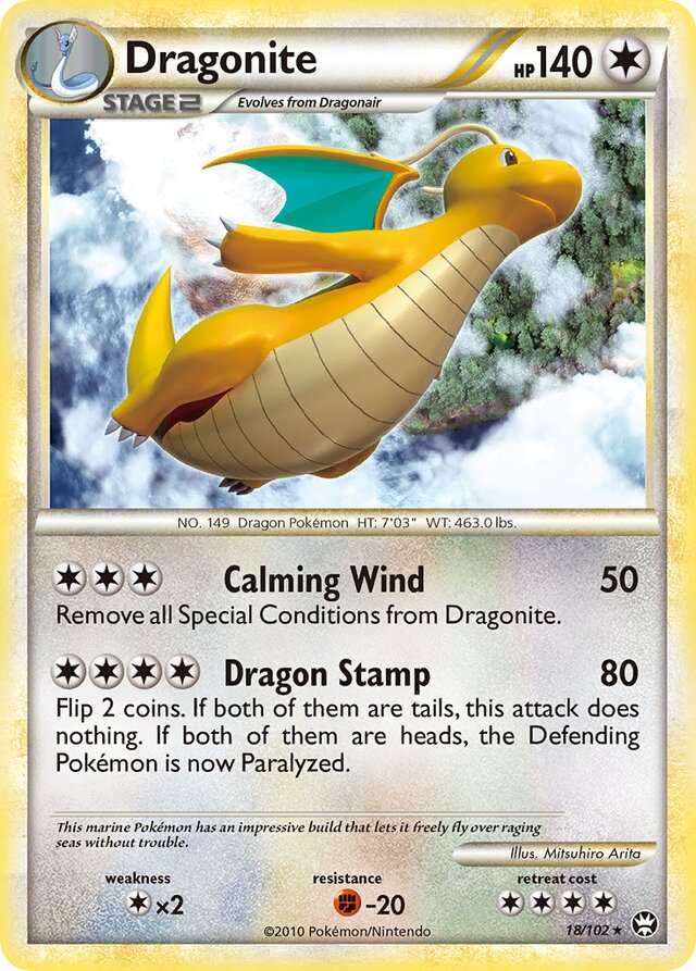 Dragonite Triumphant 18/102 Rare