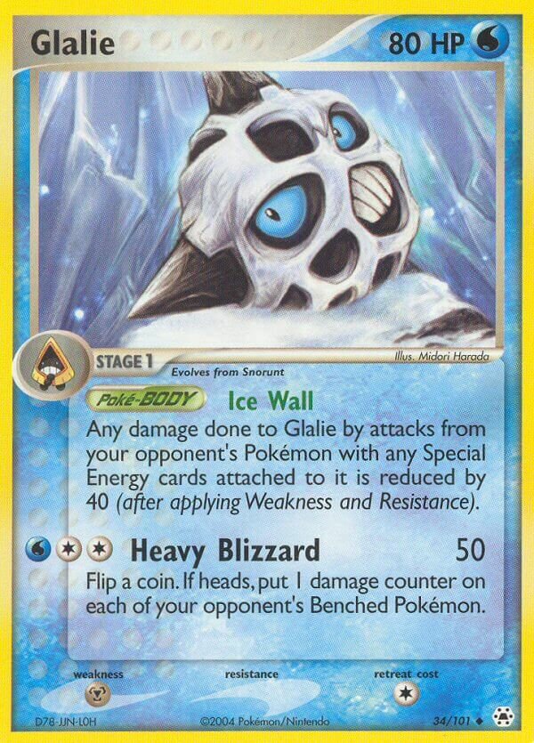 34/101 Glalie HL Uncommon