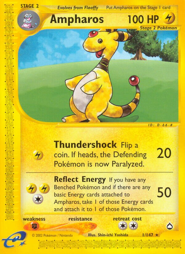 1/147 Ampharos AQ Rare