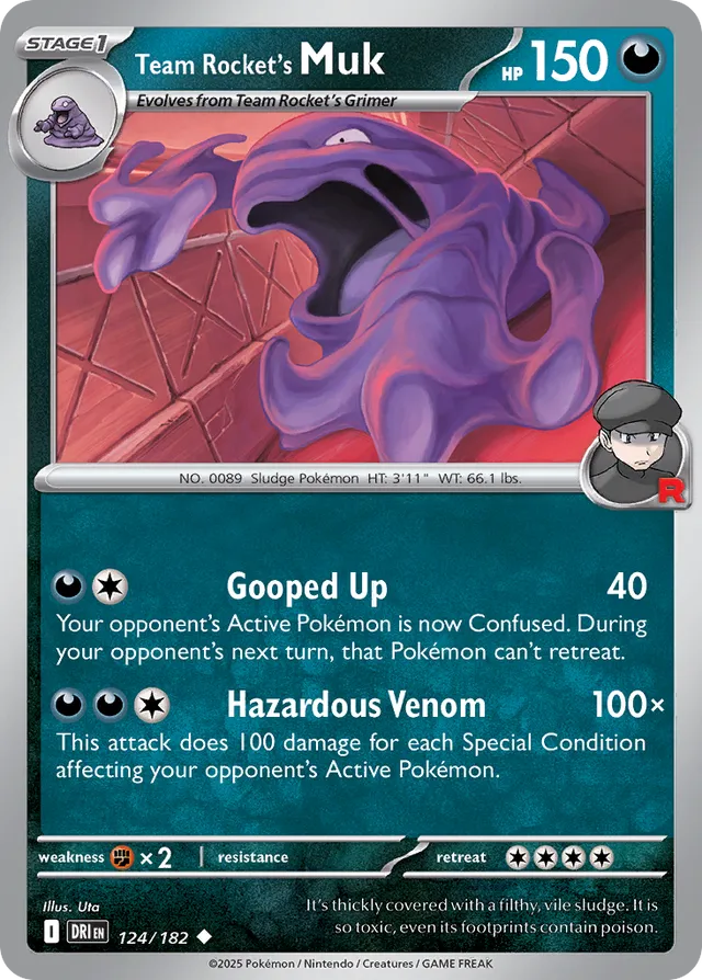 Team Rocket's Muk Destined Rivals 124/182 Uncommon