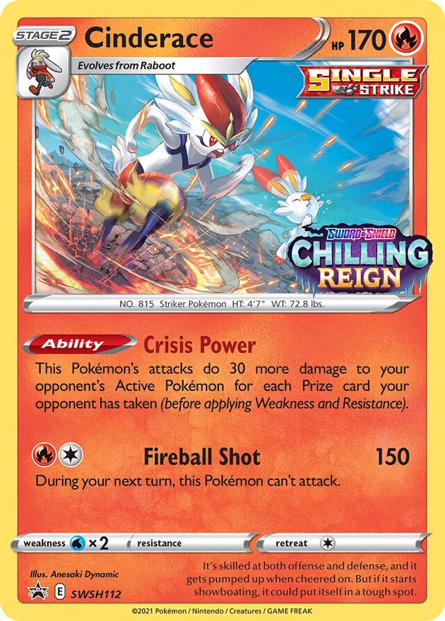 SWSH112 Cinderace SSP PROMO