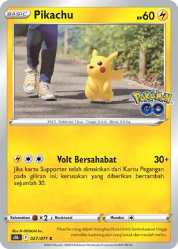 Pikachu (Pokémon GO 027/071)