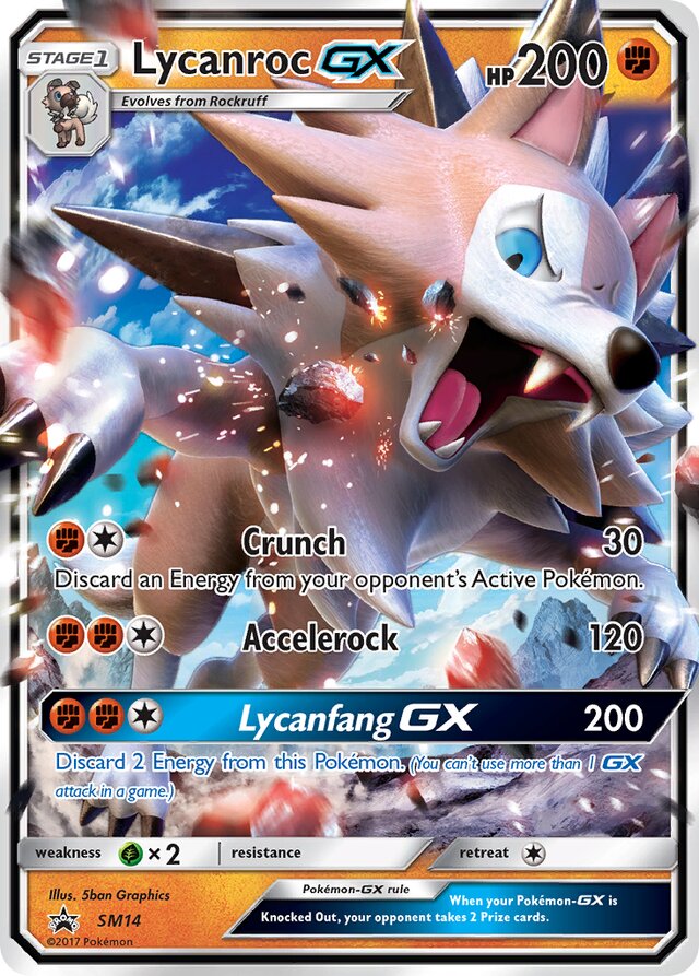 LycanrocGX SM Black Star Promos SM14 PROMO