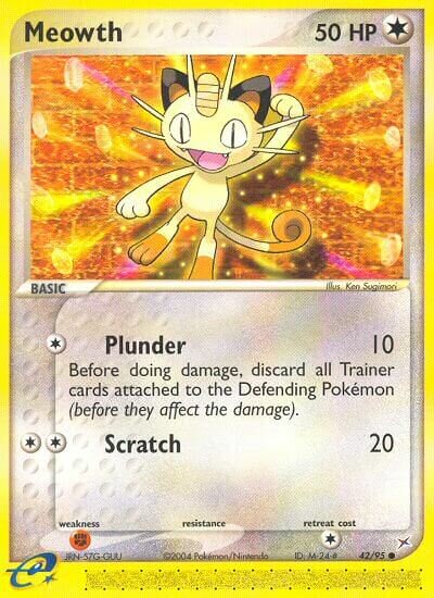 42/95 Meowth MA Common