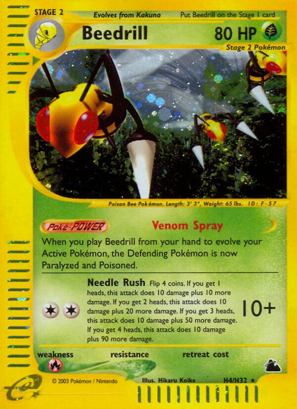 H4/H32 Beedrill SK Rare Holo