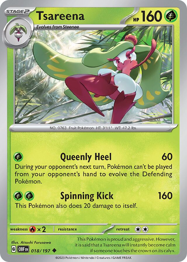 Tsareena (Obsidian Flames 018/197) (International TCG) – TCG