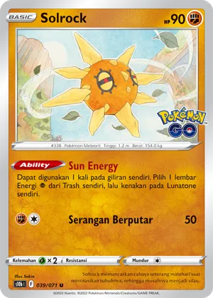 Solrock (Pokémon GO 039/071)
