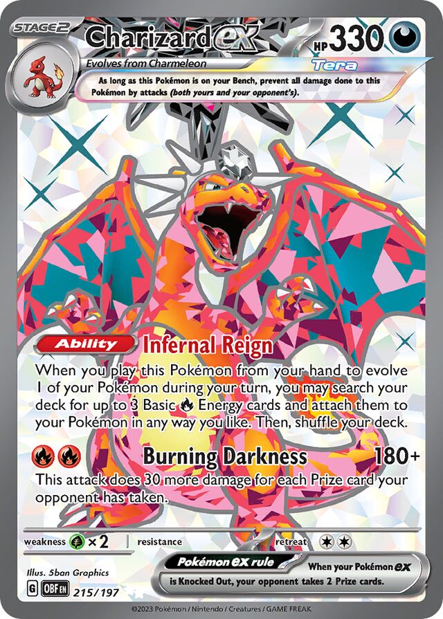 Charizardex Obsidian Flames 215/197 Ultra Rare