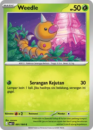 Weedle (Shadowy Threats 001/164)