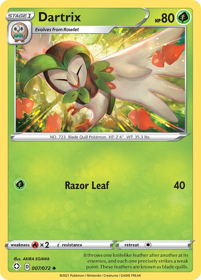 Dartrix Shining Fates 007/072 Uncommon