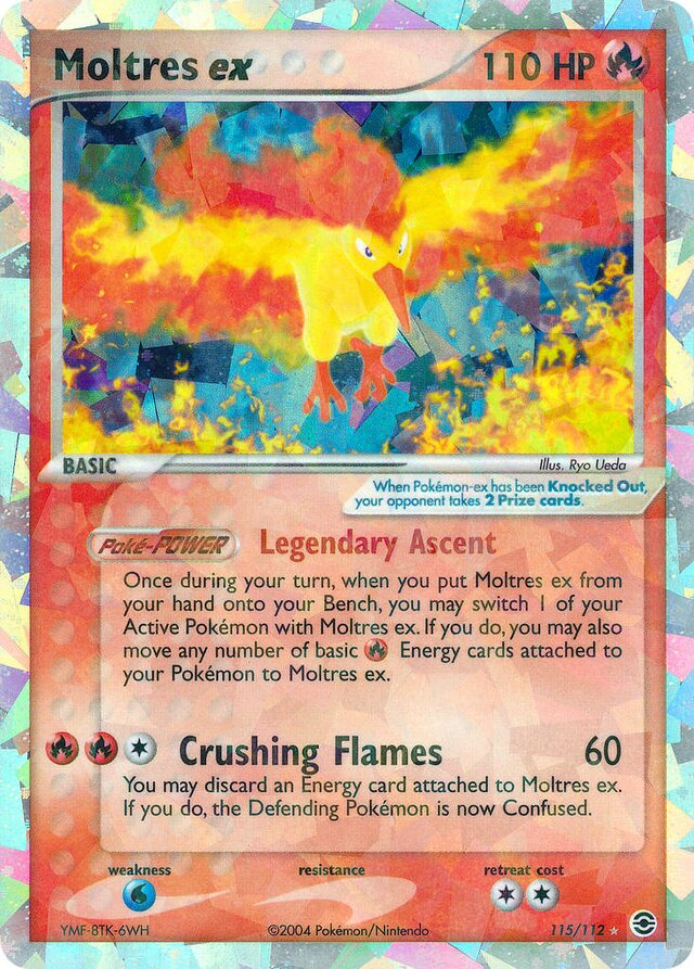 115/112 Moltres ex RG Rare Secret