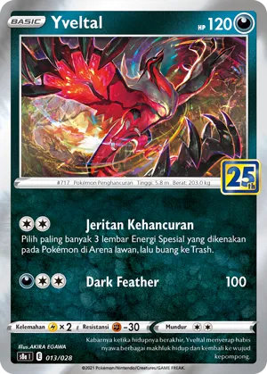 Yveltal (25th Anniversary Collection 013/028)