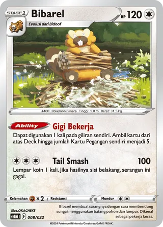 Bibarel (Meowscarada ex Tactics Deck 008/022)