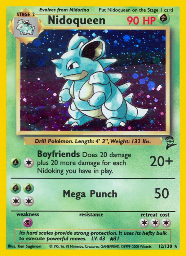Nidoqueen Base 2 12/130 Rare Holo