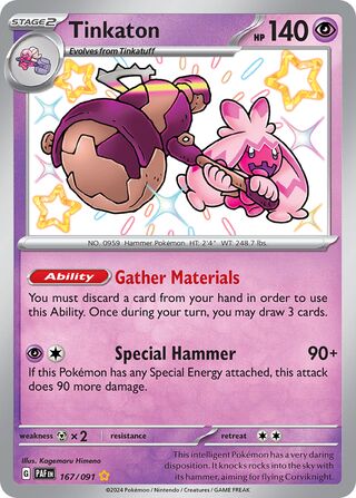 Tinkaton (Paldean Fates 167/091)