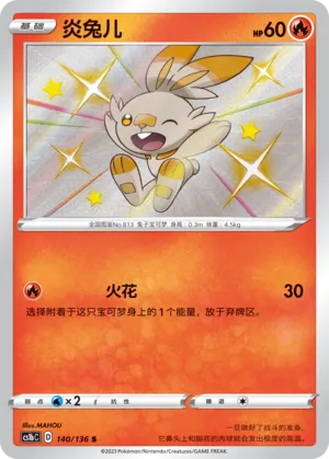 Scorbunny (Dynamax Clash (Flame) 140/136)