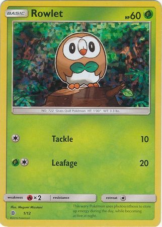 Rowlet McDonald's Collection 2017 1/12 —