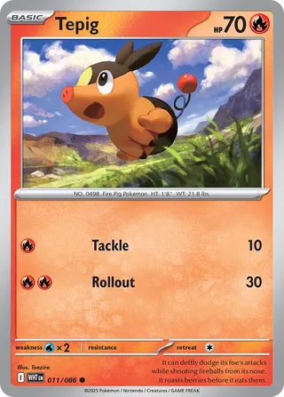 Tepig (White Flare 011/086)