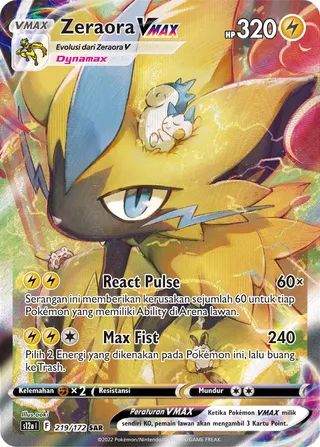Zeraora VMAX (VSTAR Universe 219/172)