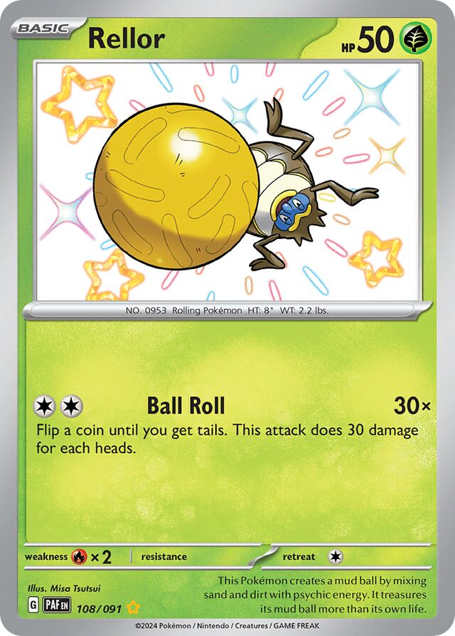 Rellor Paldean Fates 108/091 Shiny Rare