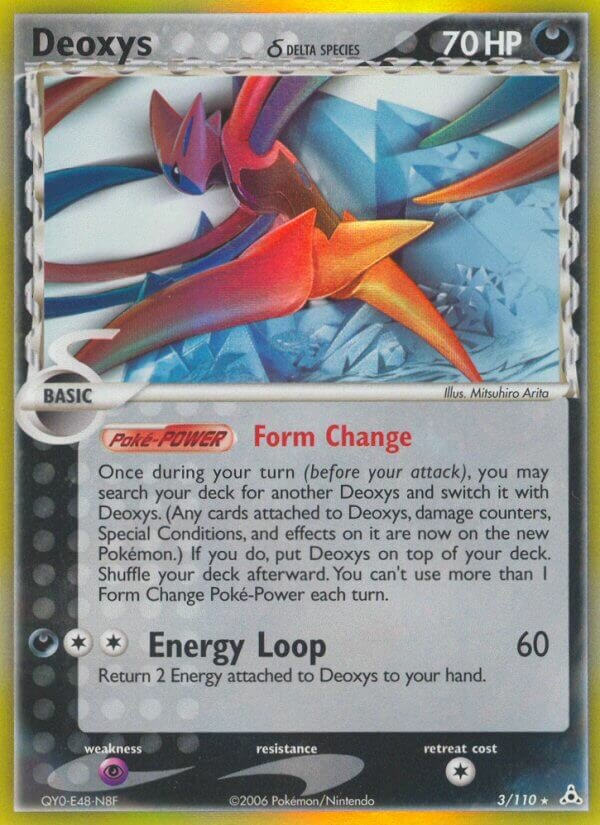 Deoxys (Attack)(Delta Species) 3/110 3 EX HOLON PHANTOMS HOLO RARE PTCG