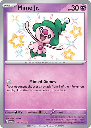 Mime Jr. (Paldean Fates 157/091)
