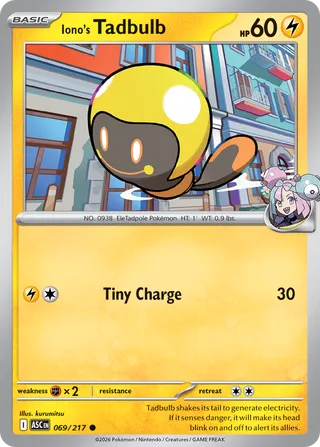 Iono's Tadbulb (Ascended Heroes 069/217)