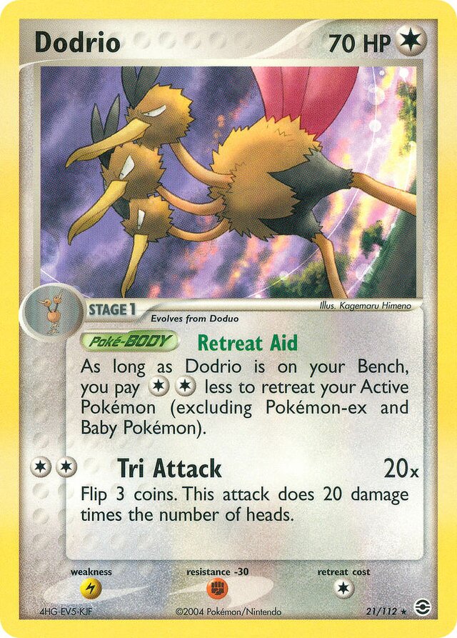 21/112 Dodrio RG Rare
