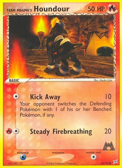 63/95 Team Magma's Houndour MA Common